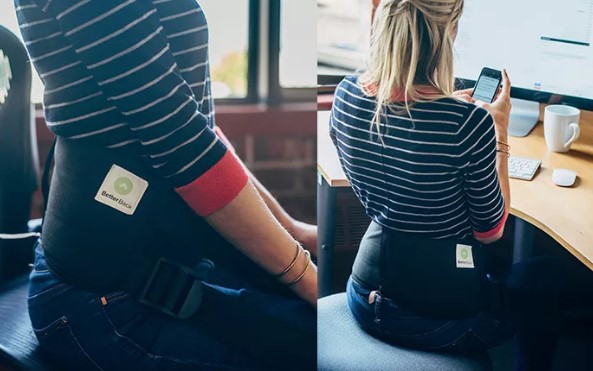 sitting with better back posture corrector