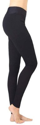 Extra Firm Footless Graduated Compression Microfiber Leggings with Control Top