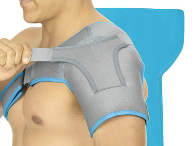Arctic Flex Shoulder Ice Pack Brace – Cold Reusable Cool Gel Wrap, Hot Therapy Immobilizer