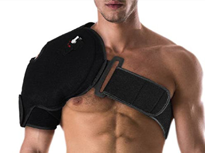 NatraCure Shoulder Brace for Shoulder Pain Relief – Hot or Cold and Compression